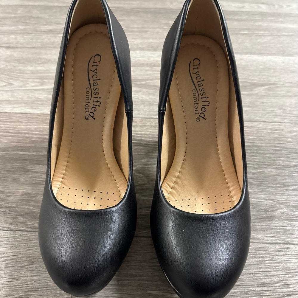 Cityclassified Women's Classic Black Heels